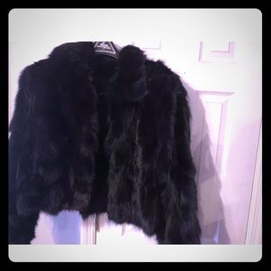 Black Fox Fur Jacket
